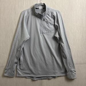 Nike Dri-Fit Men's Size XL Silver Gray Therma Sphere Element 1/2 Zip Pullover
